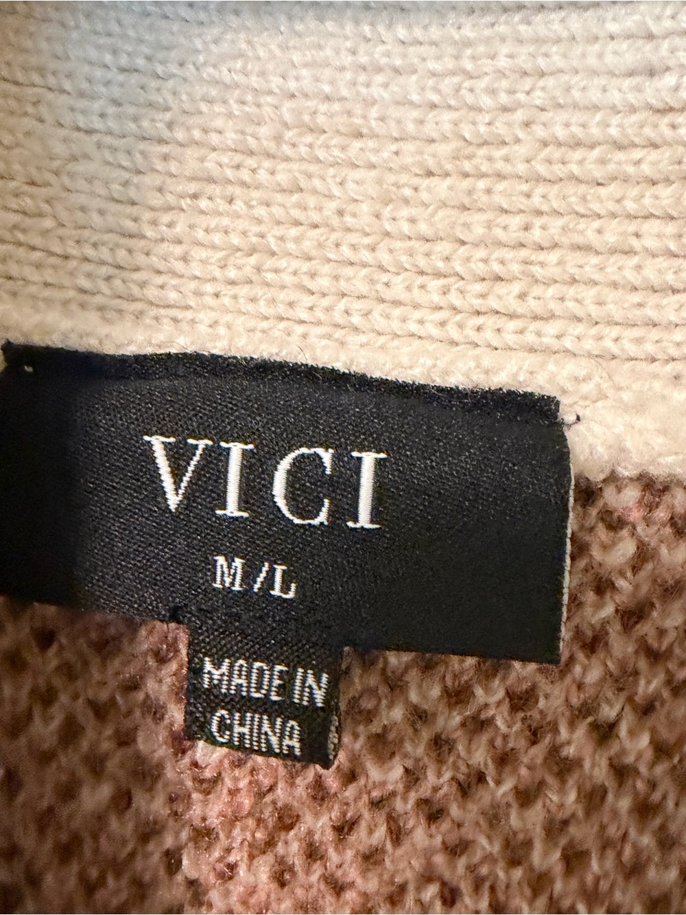 Womens Coffee Cardigan by Vici Sz M/L - Picture 4 of 5